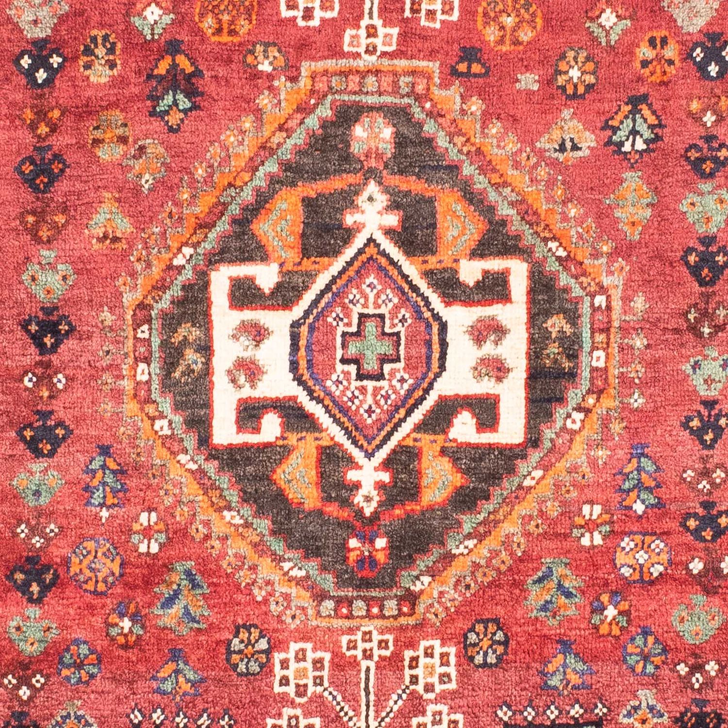 Tapis persan - Nomadic - 157 x 106 cm - rouge foncé