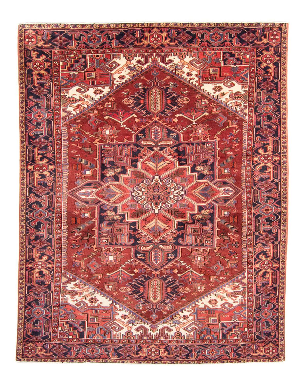 Alfombra persa - Nómada - 335 x 246 cm - rojo oscuro