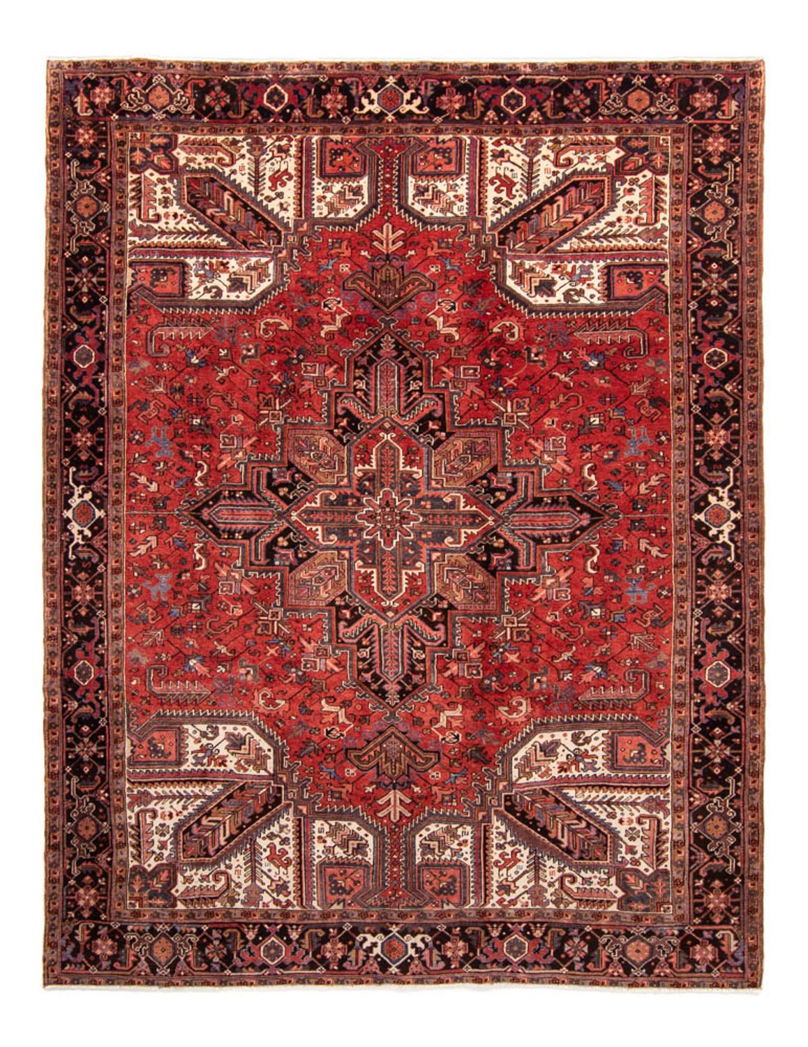 Tapis persan - Nomadic - 328 x 257 cm - rouge foncé