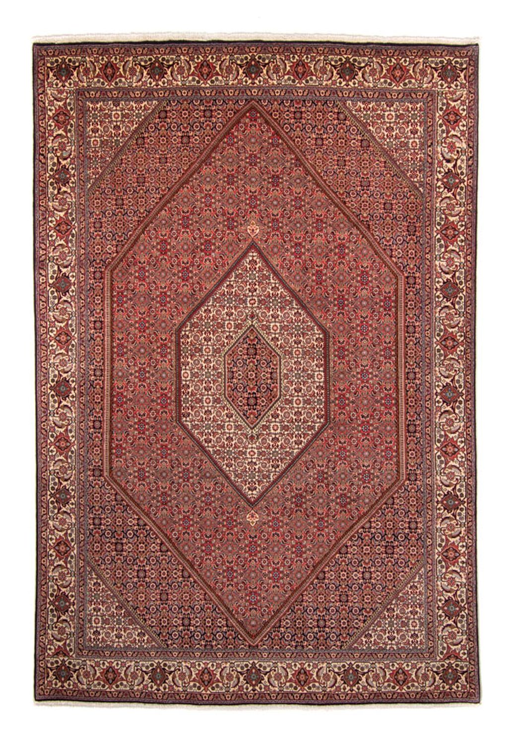 Alfombra persa - Bidjar - 350 x 248 cm - rojo claro