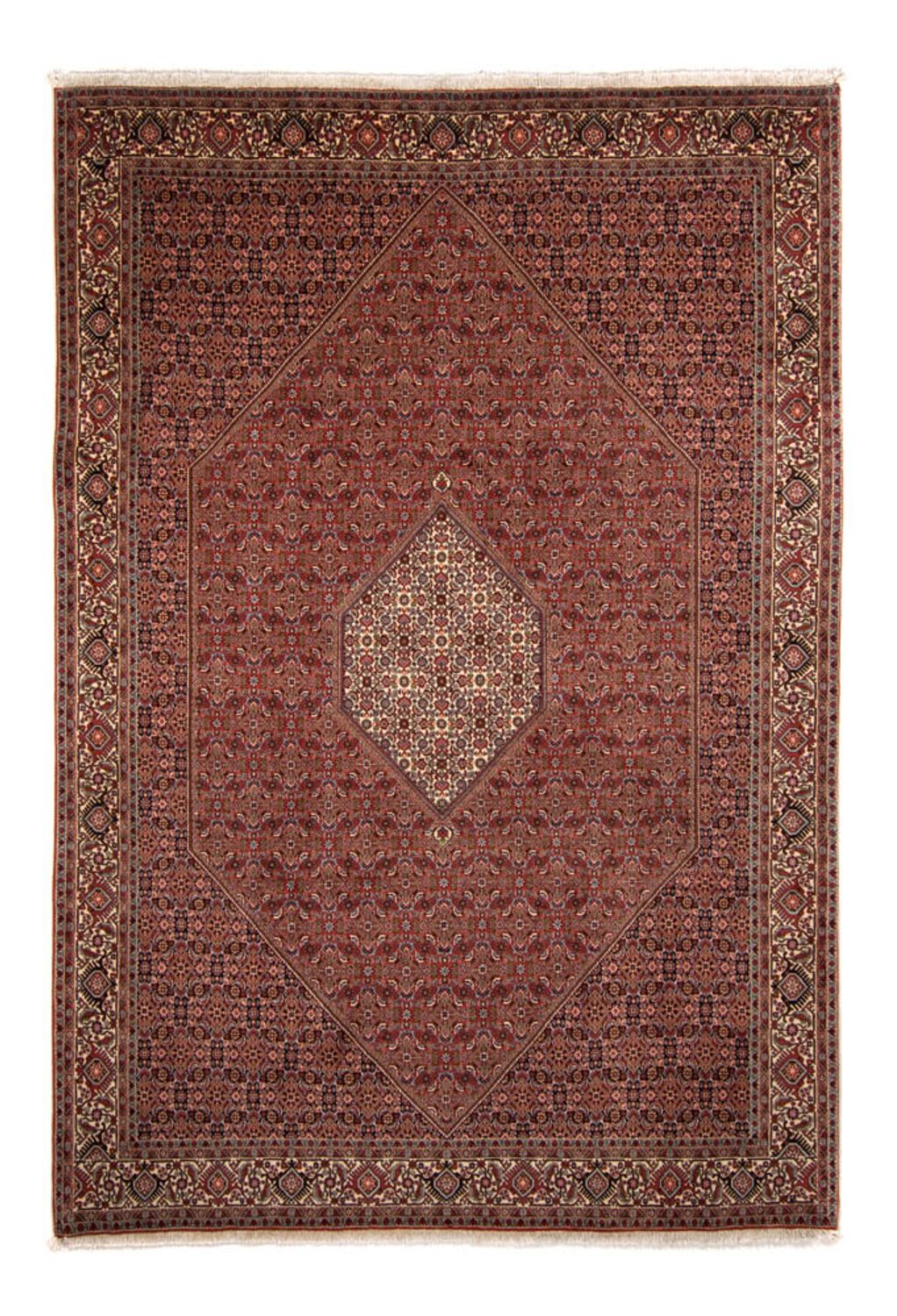 Perzisch tapijt - Bijar - 358 x 250 cm - donkerrood