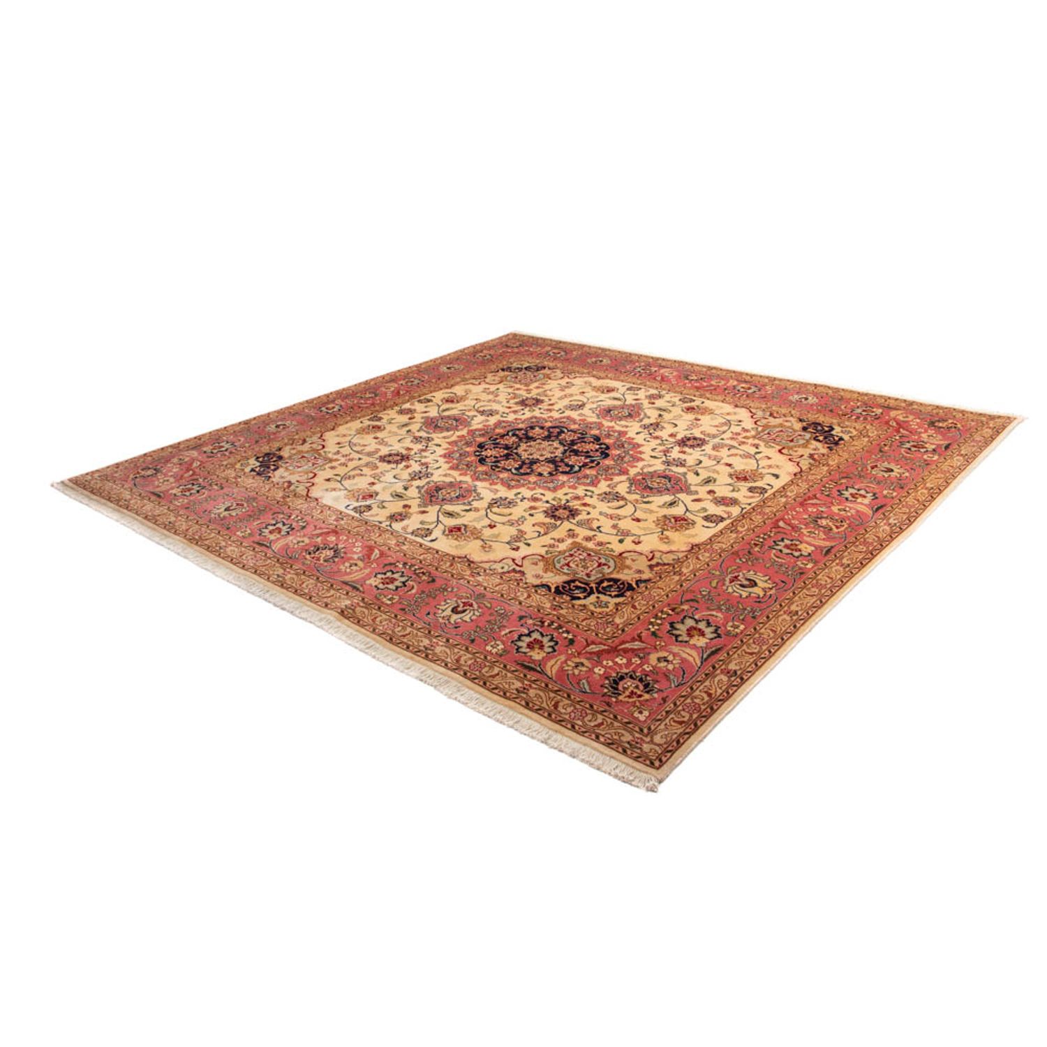 Tapis persan - Tabriz carré  - 250 x 244 cm - beige