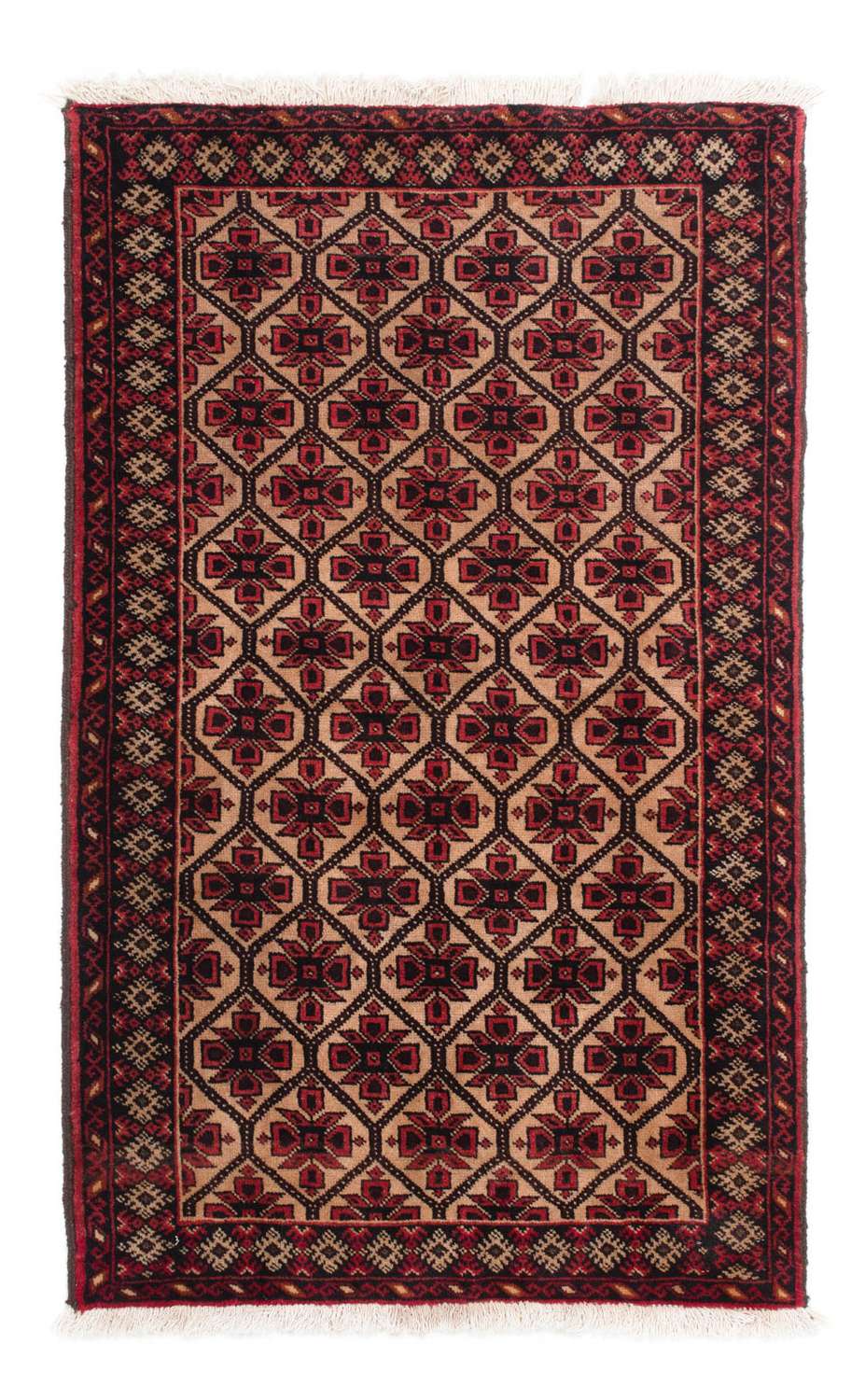 Balutsj-teppe - 146 x 84 cm - lysebrun