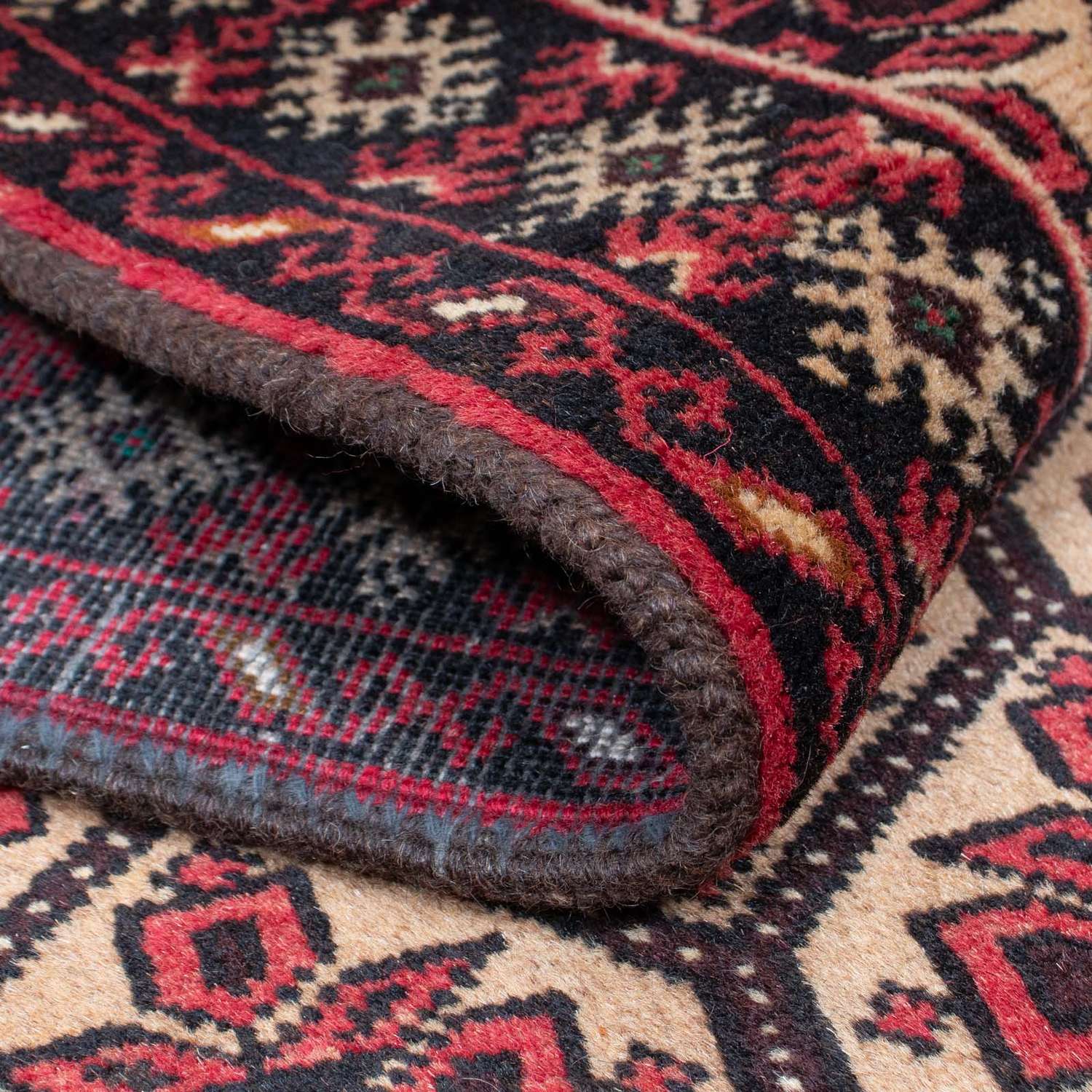 Balúčský koberec - 146 x 84 cm - světle hnědá