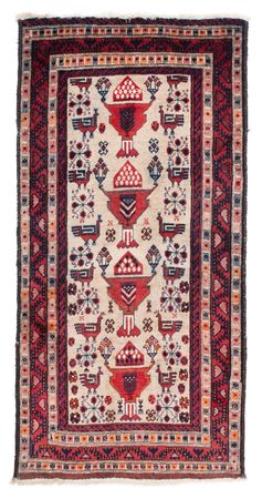 Runner Baluch-matta - 181 x 91 cm - beige