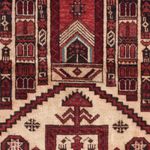 Belutsch Rug - 138 x 89 cm - dark red