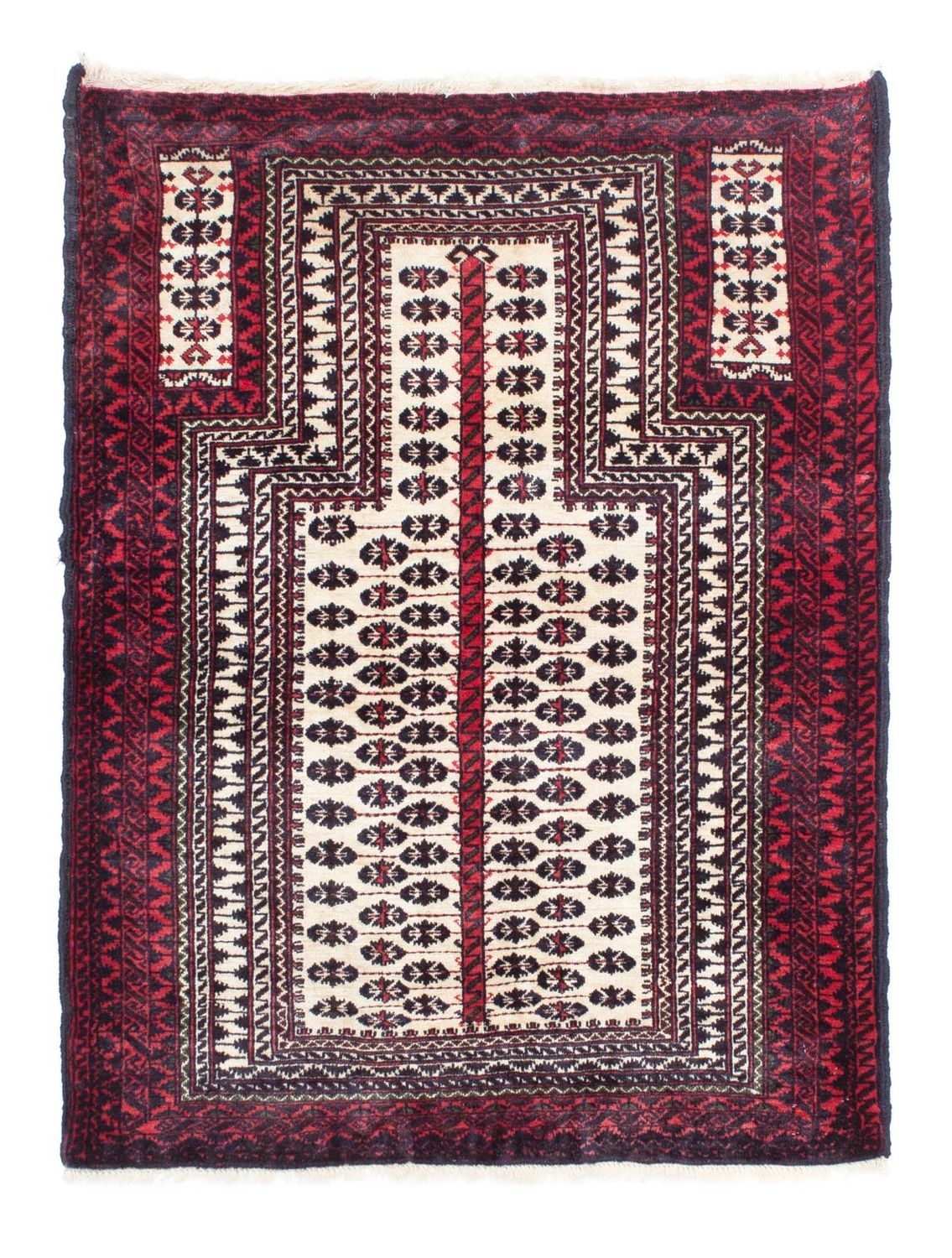 Baluch tapijt - 121 x 99 cm - beige