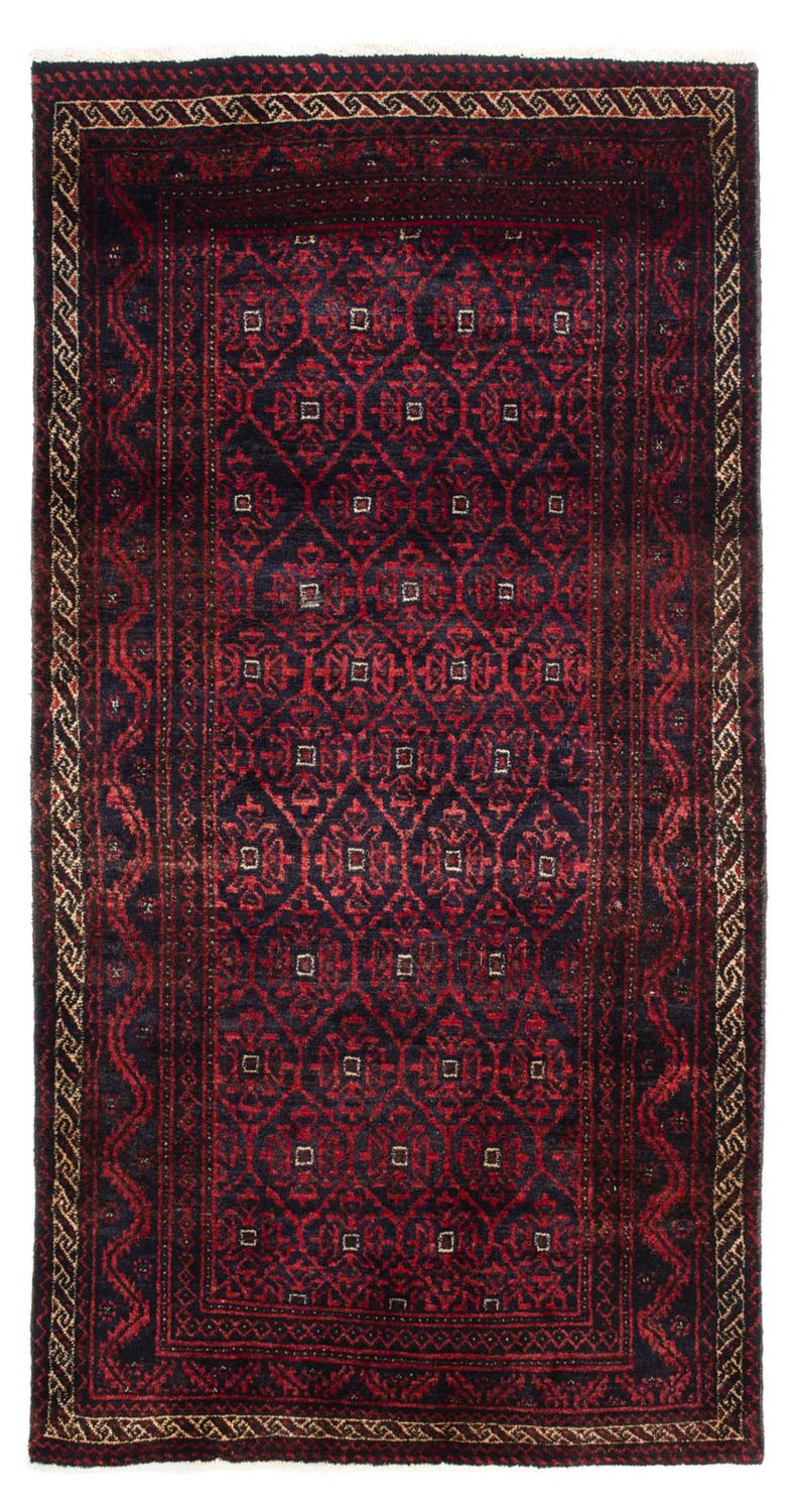 Loper Baluch tapijt - 177 x 92 cm - donkerrood