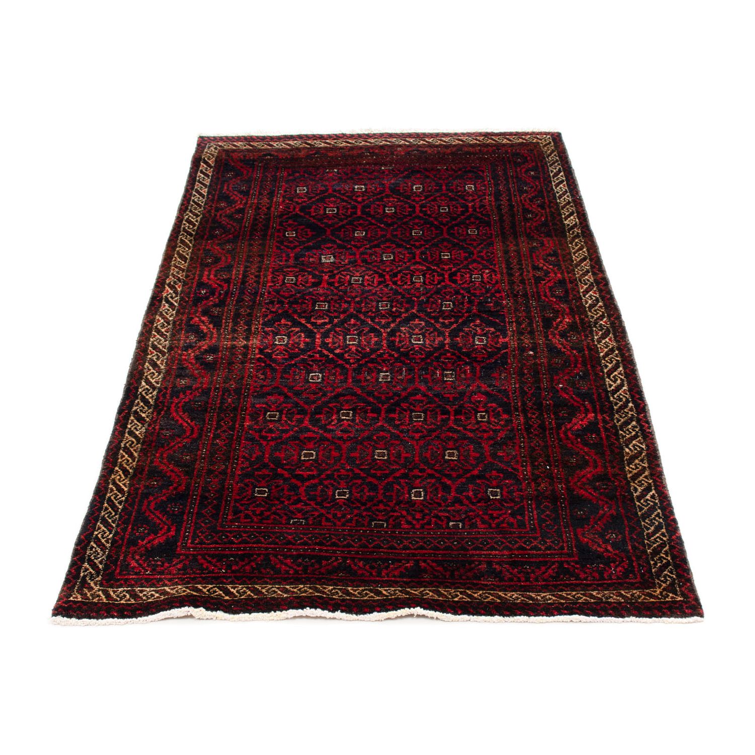 Tapis de couloir Tapis Belutsch - 177 x 92 cm - rouge foncé