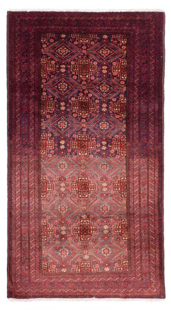 Runner Belutsch Rug - 175 x 92 cm - dark red