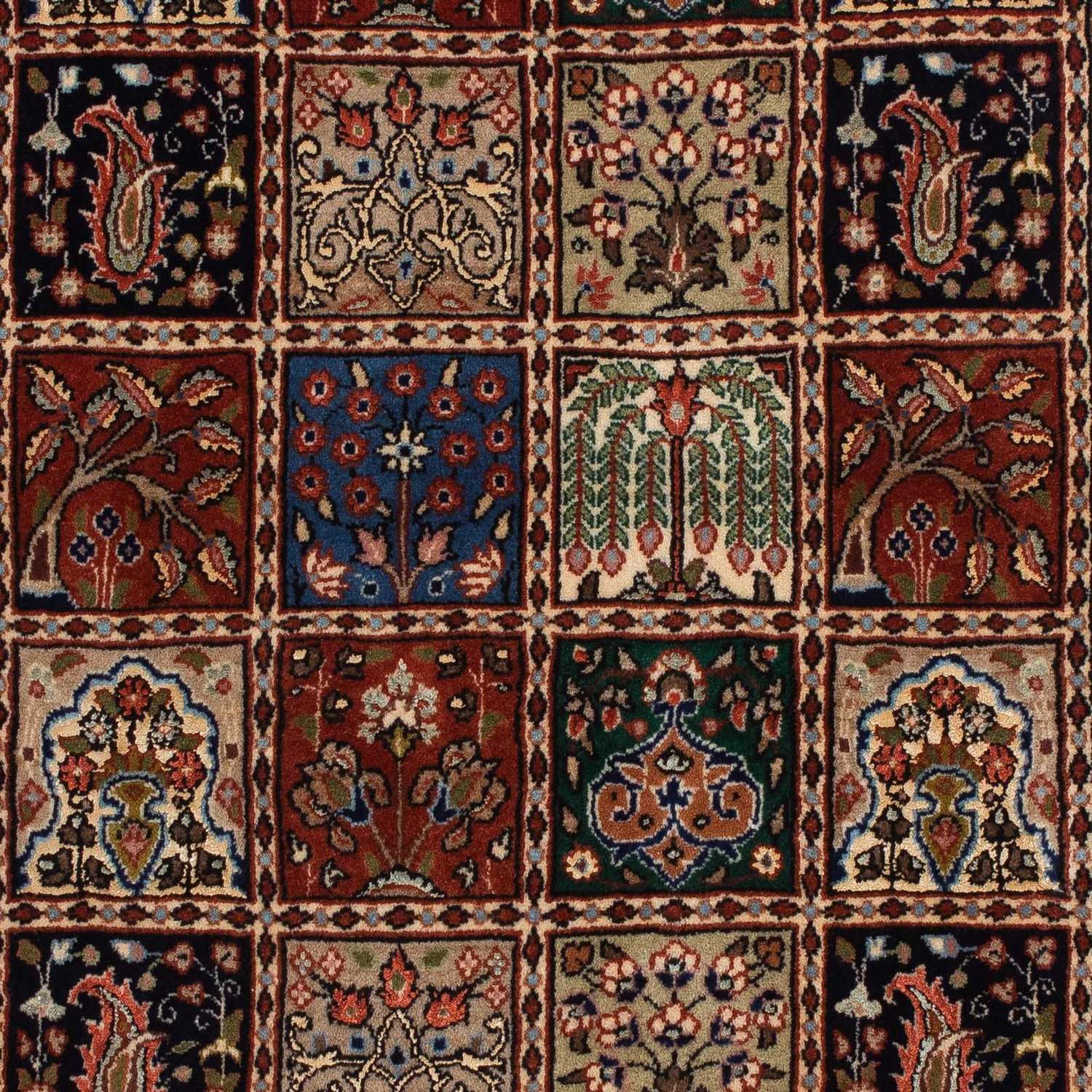 Tapete Persa - Clássico - 156 x 102 cm - vermelho escuro