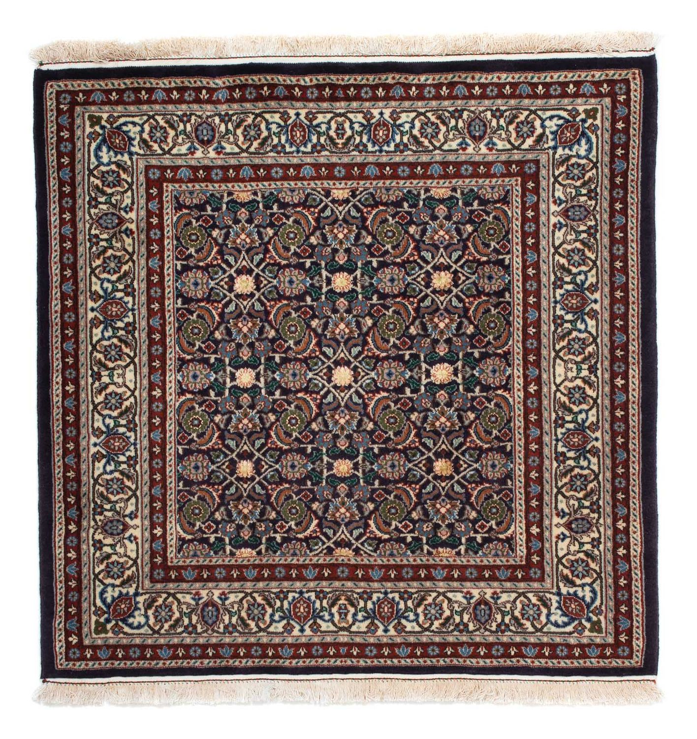 Tapis persan - Classique carré  - 104 x 101 cm - bleu foncé