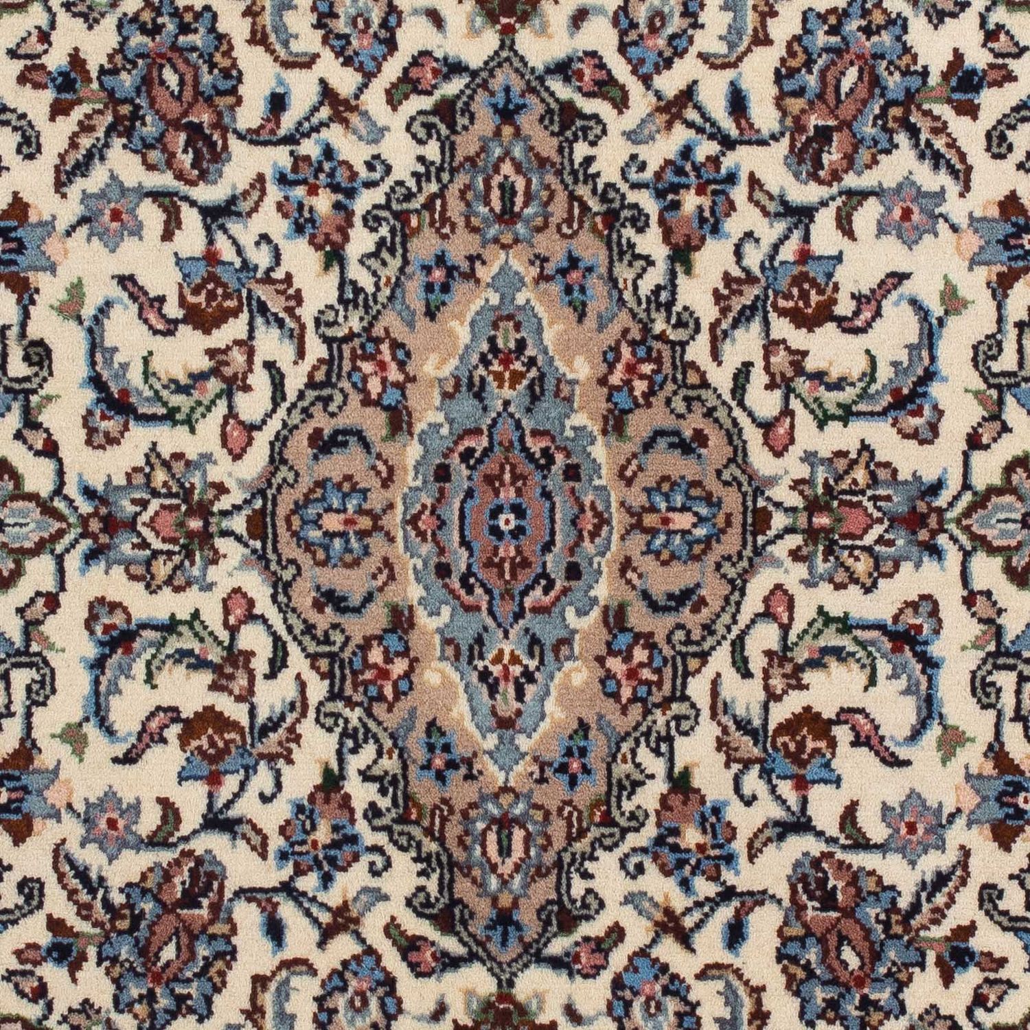 Alfombra persa - Keshan - 153 x 98 cm - beige