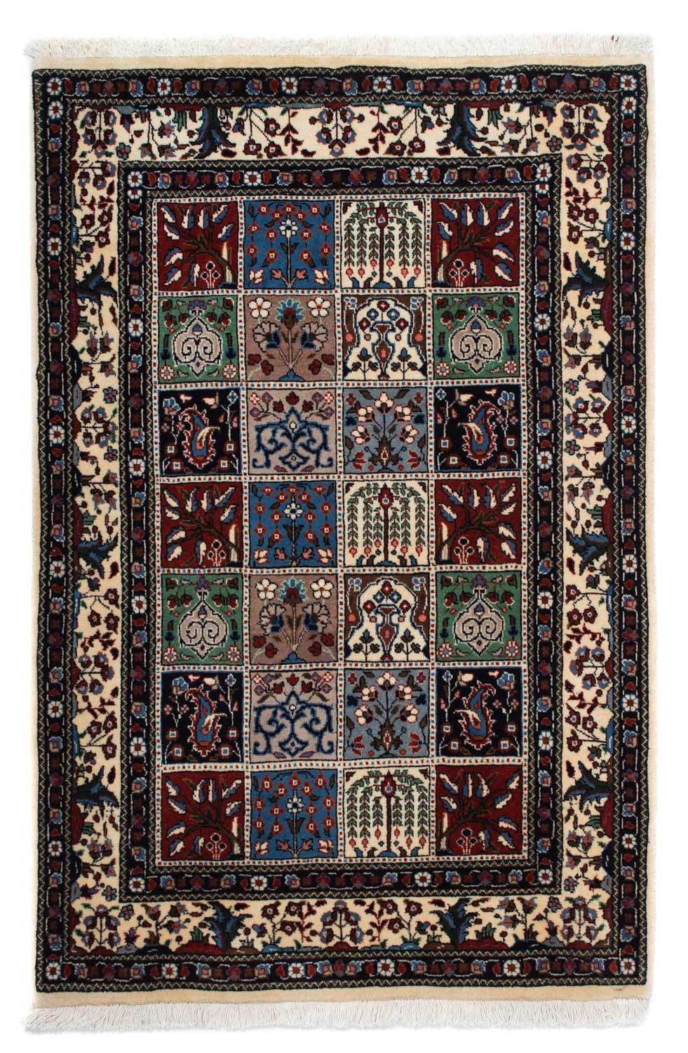 Persisk teppe - klassisk - 140 x 96 cm - flerfarget