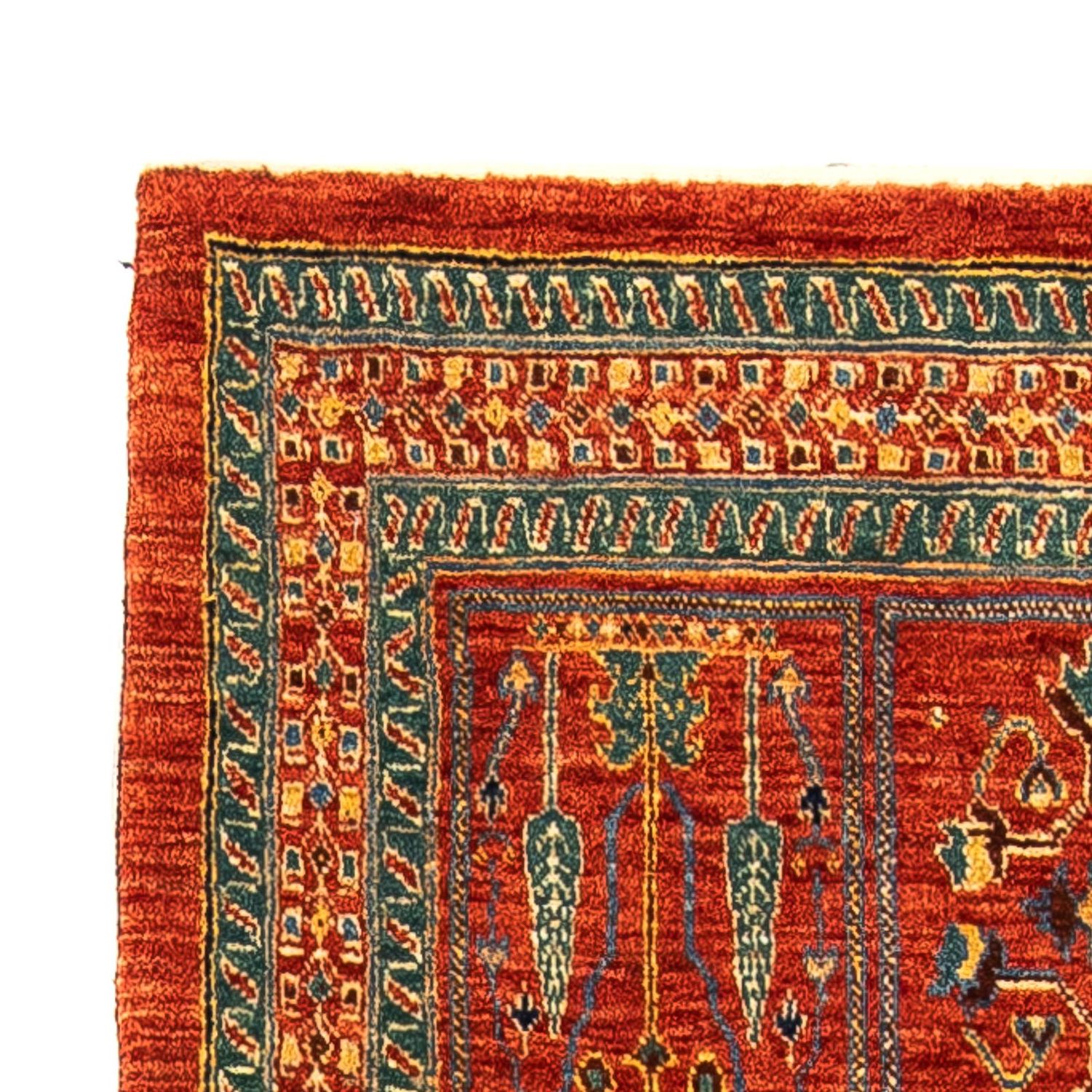 Tapis Gabbeh - Persan Kashkuli - 134 x 84 cm - rouge foncé