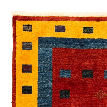 Tapis Gabbeh - Loribaft Persan - 145 x 112 cm - rouge foncé