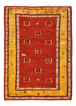 Tapis Kelim - Oriental - 144 x 100 cm - rouge foncé