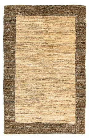 Tapete Gabbeh - Indus - 99 x 64 cm - castanho claro