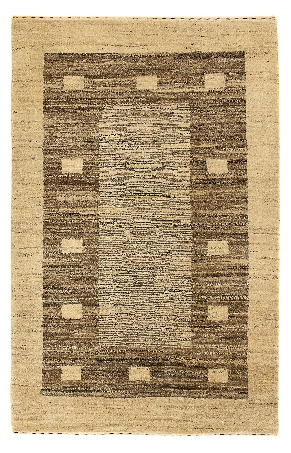 Alfombra Gabbeh - Indus - 122 x 76 cm - beige