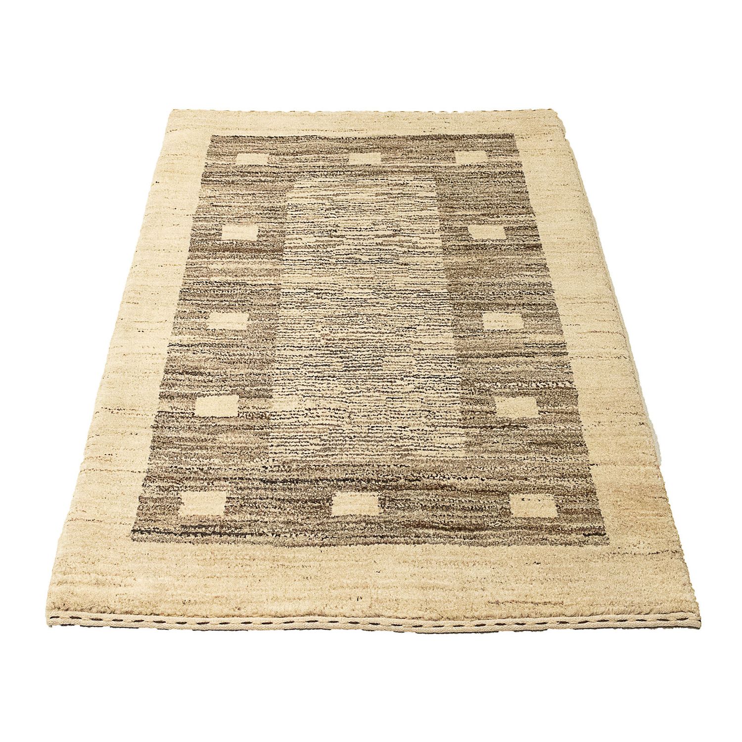Alfombra Gabbeh - Indus - 122 x 76 cm - beige