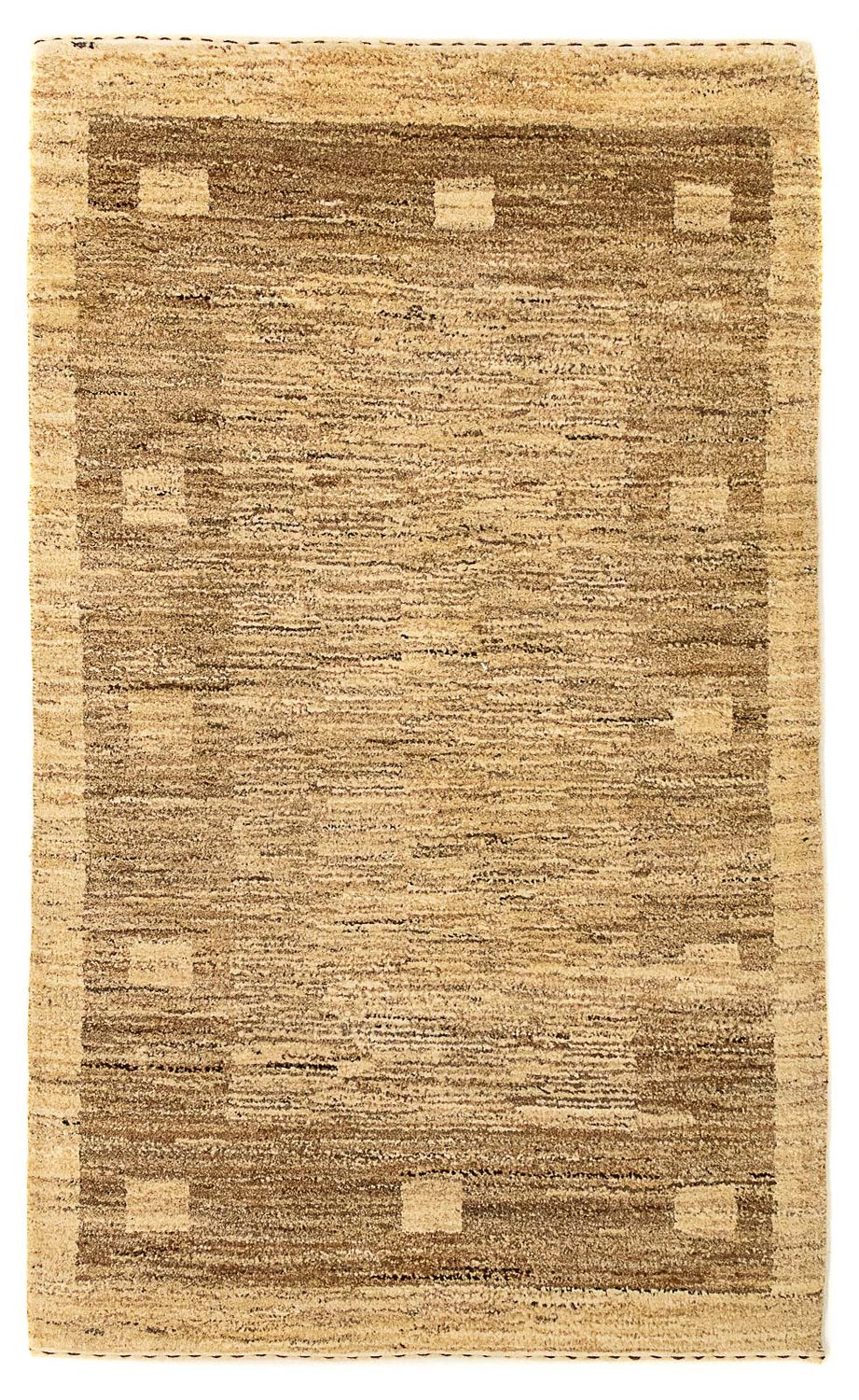 Tapis Gabbeh - Indus - 127 x 72 cm - marron clair