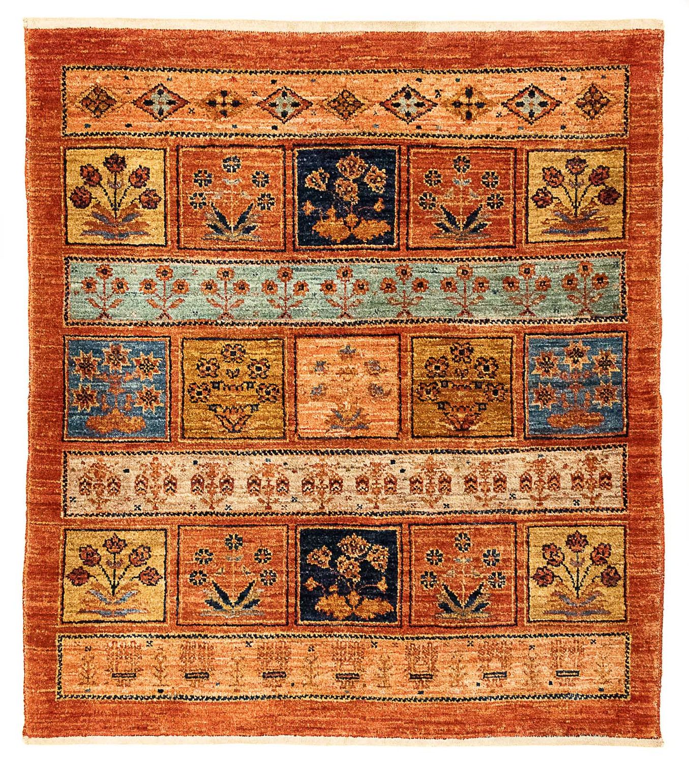 Tappeto Pakistani - 93 x 85 cm - ruggine