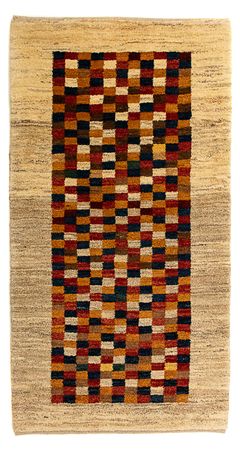 Tapis Gabbeh - Persan - 138 x 72 cm - beige