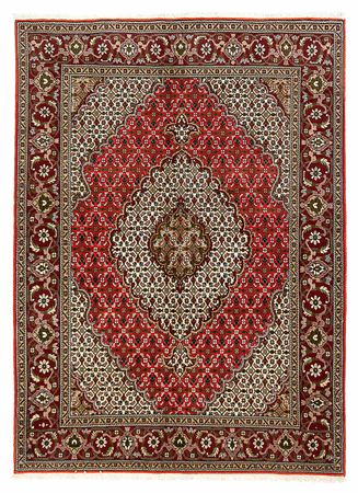 Alfombra persa - Tabriz - 198 x 148 cm - rojo oscuro