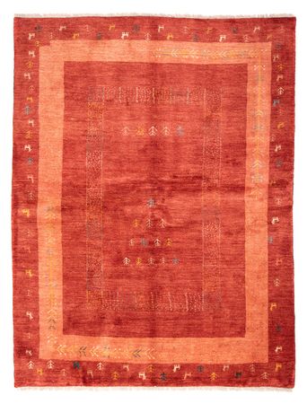 Alfombra Gabbeh - Persa - 225 x 171 cm - rojo oscuro