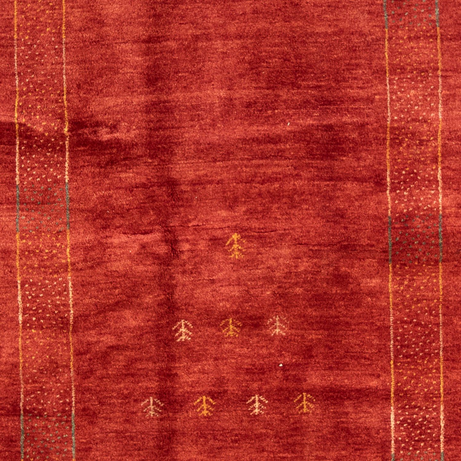 Alfombra Gabbeh - Persa - 229 x 173 cm - rojo oscuro