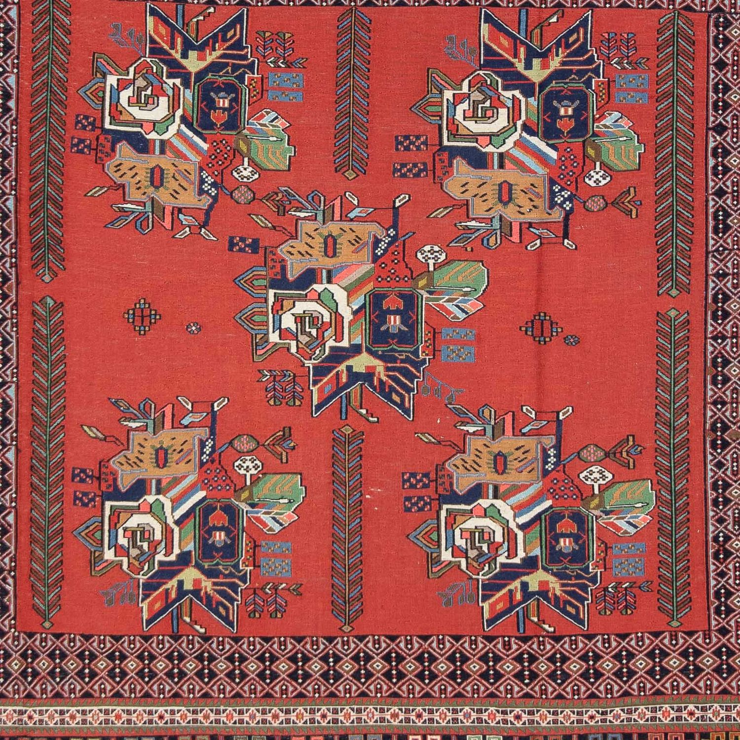 Perser Rug - Nomadic - 294 x 194 cm - dark red