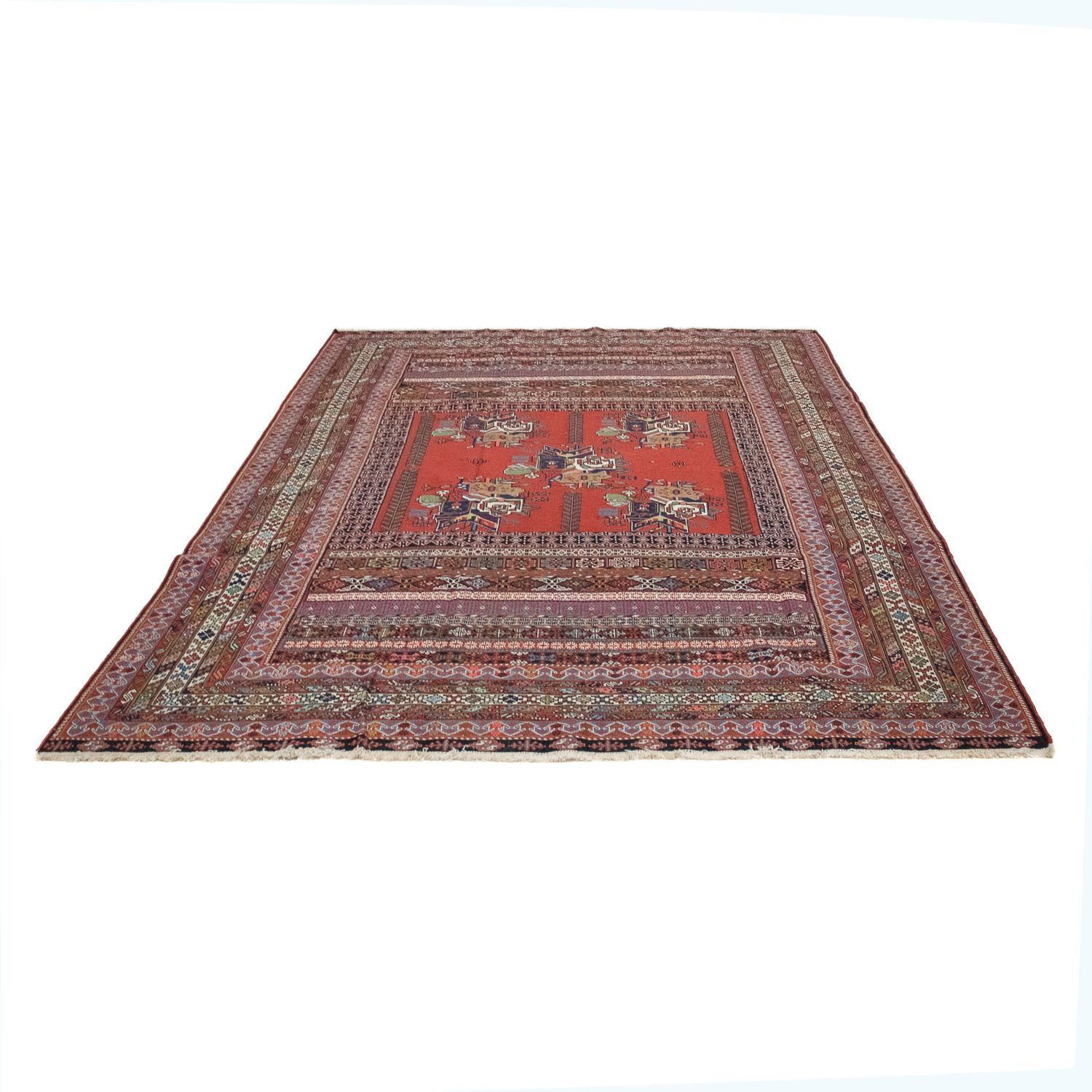 Perser Rug - Nomadic - 294 x 194 cm - dark red