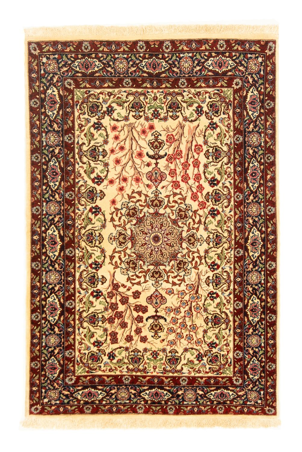 Alfombra persa - Ghom - 153 x 100 cm - beige