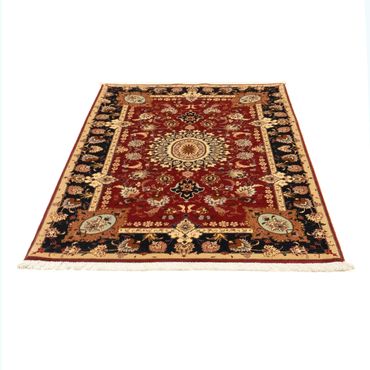 Tapis persan - Tabriz - Royal - 150 x 101 cm - rouge foncé