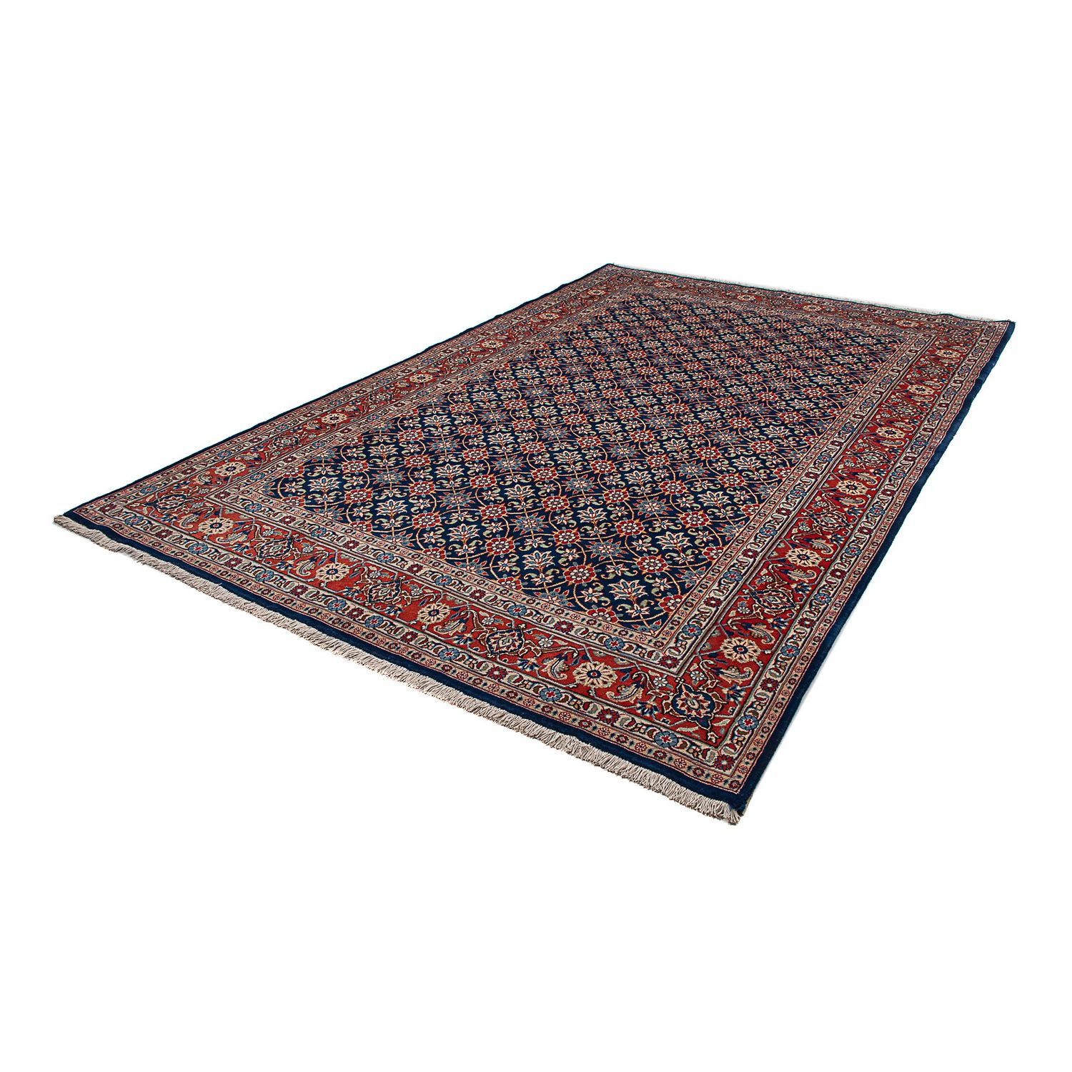 Tapis persan - Nomadic - 296 x 202 cm - bleu foncé