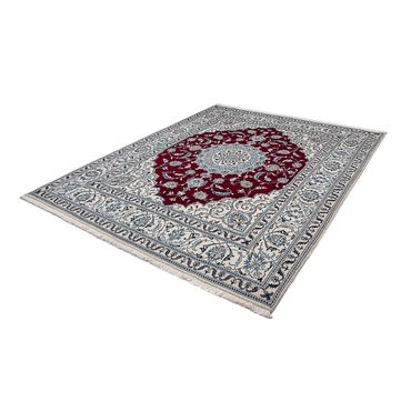 Tapis persan - Nain - 250 x 200 cm - rouge foncé