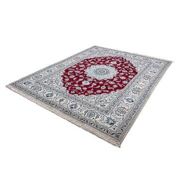 Perser Rug - Nain - 252 x 198 cm - dark red