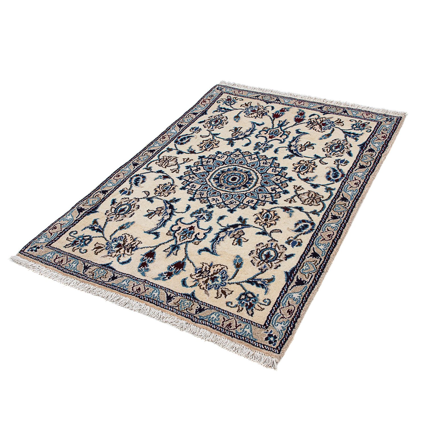 Tapis persan - Nain - 128 x 88 cm - beige