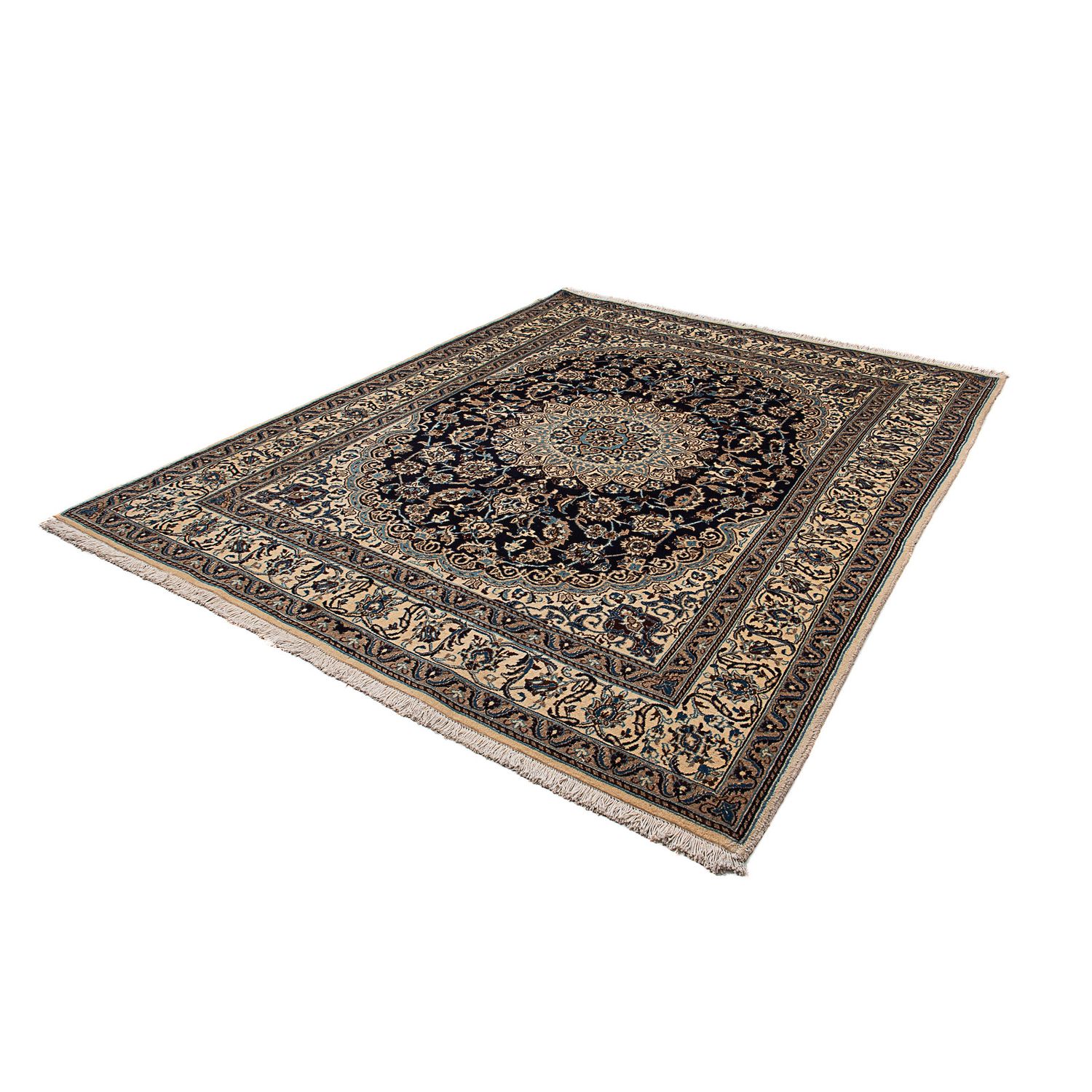 Tapis persan - Classique - 251 x 200 cm - bleu foncé