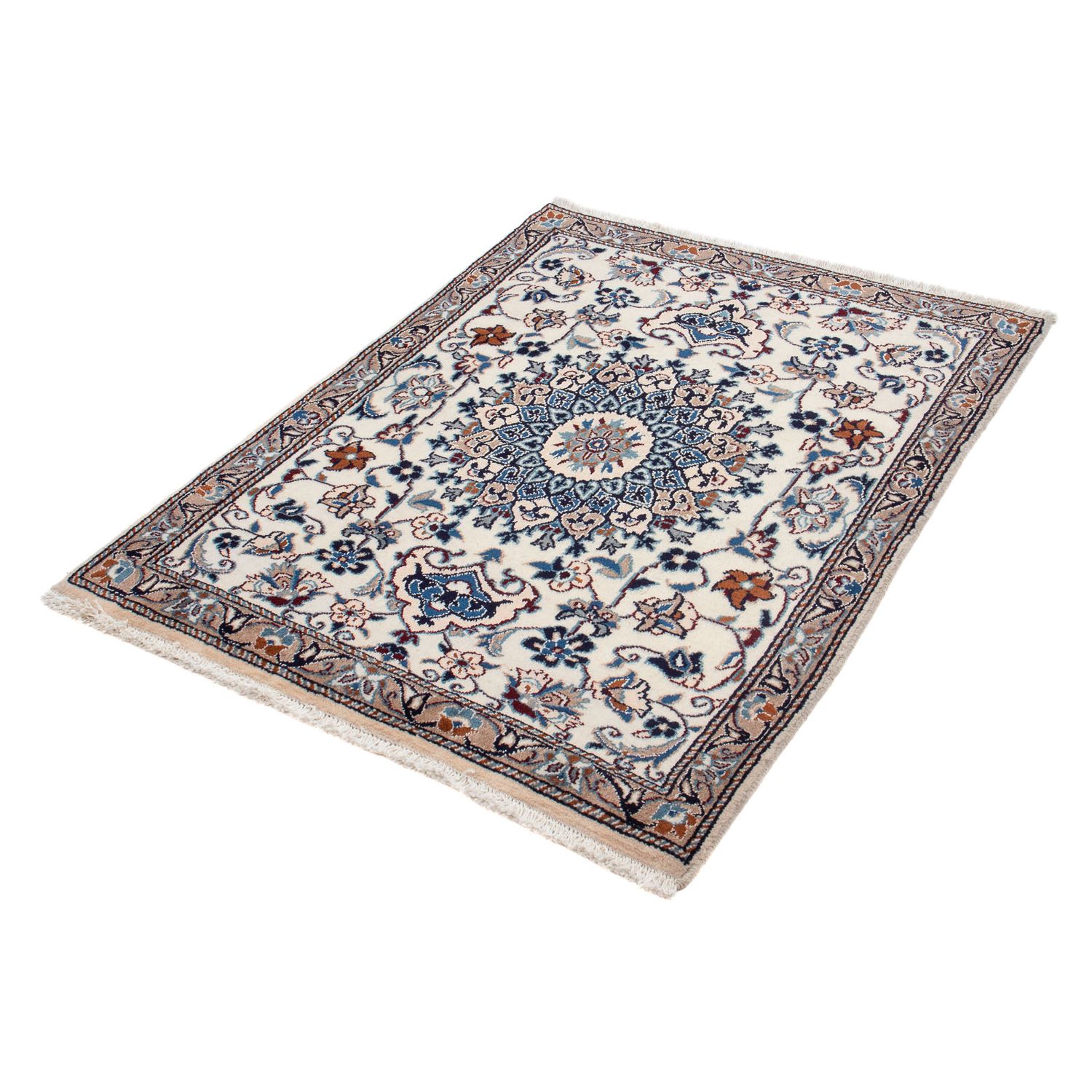 Persisk teppe - Nain - 125 x 95 cm - beige