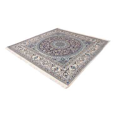 Tapis persan - Nain carré  - 200 x 200 cm - bleu foncé