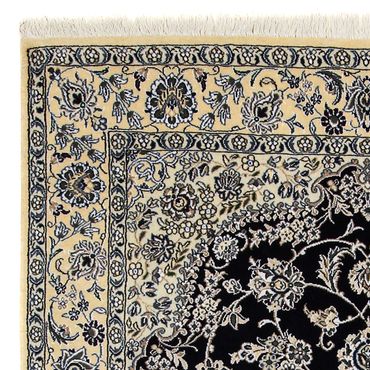 Tapis persan - Nain - Royal - 246 x 154 cm - bleu foncé