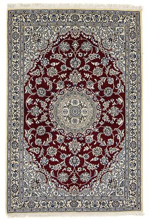 Tapis persan - Nain - Royal - 175 x 118 cm - rouge foncé