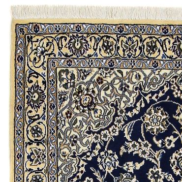 Tapis persan - Nain - Royal - 175 x 116 cm - bleu foncé