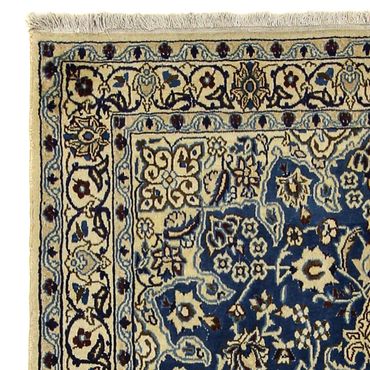 Tapis persan - Nain - Royal - 202 x 125 cm - bleu foncé