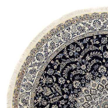 Perser Rug - Nain - Royal round  - 260 x 260 cm - dark blue