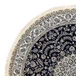 Perzisch tapijt - Nain - Koninklijk rond  - 260 x 260 cm - donkerblauw