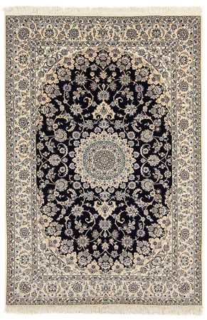 Tapis persan - Nain - Royal - 296 x 203 cm - bleu foncé