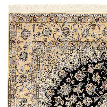 Tapis persan - Nain - Royal - 350 x 254 cm - bleu foncé