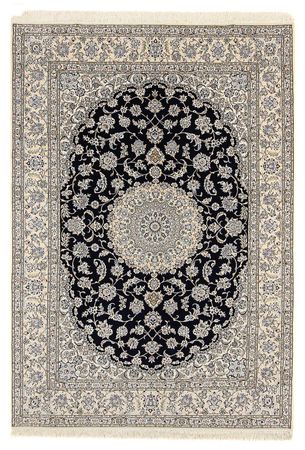 Tapis persan - Nain - Royal - 359 x 252 cm - bleu foncé